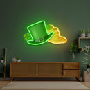 Hat and Gold Saint Patrick Day LED Neon Signs - Custom Neon Signs | LED Neon Signs | Zanvis Neon®