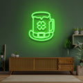 Hat Beer Saint Patrick Day LED Neon Signs Lights - Custom Neon Signs | LED Neon Signs | Zanvis Neon®