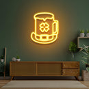 Hat Beer Saint Patrick Day LED Neon Signs Lights - Custom Neon Signs | LED Neon Signs | Zanvis Neon®