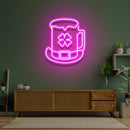 Hat Beer Saint Patrick Day LED Neon Signs Lights - Custom Neon Signs | LED Neon Signs | Zanvis Neon®