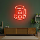 Hat Beer Saint Patrick Day LED Neon Signs Lights - Custom Neon Signs | LED Neon Signs | Zanvis Neon®