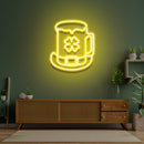 Hat Beer Saint Patrick Day LED Neon Signs Lights - Custom Neon Signs | LED Neon Signs | Zanvis Neon®