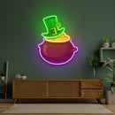 Hat on Gold Saint Patrick Day LED Neon Signs - Custom Neon Signs | LED Neon Signs | Zanvis Neon®
