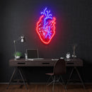 Heart Led Neon Acrylic Artwork - Custom Neon Signs | LED Neon Signs | Zanvis Neon®