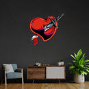 Heart Sword Led Neon Acrylic Artwork - Custom Neon Signs | LED Neon Signs | Zanvis Neon®