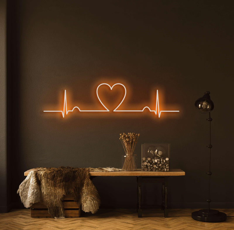 Heartbeat Neon Sign - Custom Neon Signs | LED Neon Signs | Zanvis Neon®