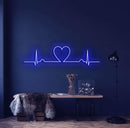 Heartbeat Neon Sign - Custom Neon Signs | LED Neon Signs | Zanvis Neon®