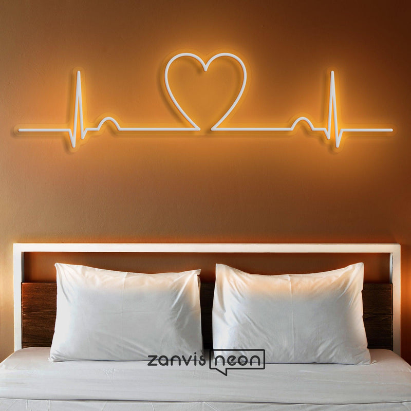 Heart Beat Neon Sign - Custom Neon Signs | LED Neon Signs | Zanvis Neon®