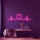 Heartbeat Neon Sign - Custom Neon Signs | LED Neon Signs | Zanvis Neon®