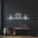 Heartbeat Neon Sign - Custom Neon Signs | LED Neon Signs | Zanvis Neon®