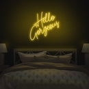 Hello Gorgeous Neon Sign - Custom Neon Signs | LED Neon Signs | Zanvis Neon®