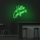 Hello Gorgeous Neon Sign - Custom Neon Signs | LED Neon Signs | Zanvis Neon®