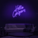Hello Gorgeous Neon Sign - Custom Neon Signs | LED Neon Signs | Zanvis Neon®
