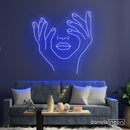 Hold Face Neon Sign - Custom Neon Signs | LED Neon Signs | Zanvis Neon®