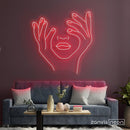 Hold Face Neon Sign - Custom Neon Signs | LED Neon Signs | Zanvis Neon®