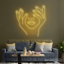 Hold Face Neon Sign - Custom Neon Signs | LED Neon Signs | Zanvis Neon®