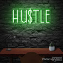 HUSTLE Neon Sign - Custom Neon Signs | LED Neon Signs | Zanvis Neon®
