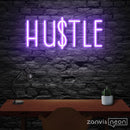 HUSTLE Neon Sign - Custom Neon Signs | LED Neon Signs | Zanvis Neon®