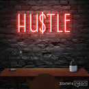 HUSTLE Neon Sign - Custom Neon Signs | LED Neon Signs | Zanvis Neon®