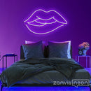 Irresistible Lips Neon Sign - Custom Neon Signs | LED Neon Signs | Zanvis Neon®