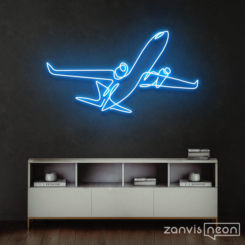 The Airplane Neon Sign - Custom Neon Signs | LED Neon Signs | Zanvis Neon®