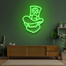 Irish Leprechaun Head Saint Patrick Day LED Neon Signs - Custom Neon Signs | LED Neon Signs | Zanvis Neon®