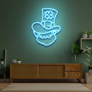 Irish Leprechaun Head Saint Patrick Day LED Neon Signs - Custom Neon Signs | LED Neon Signs | Zanvis Neon®
