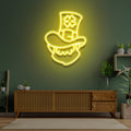 Irish Leprechaun Head Saint Patrick Day LED Neon Signs - Custom Neon Signs | LED Neon Signs | Zanvis Neon®