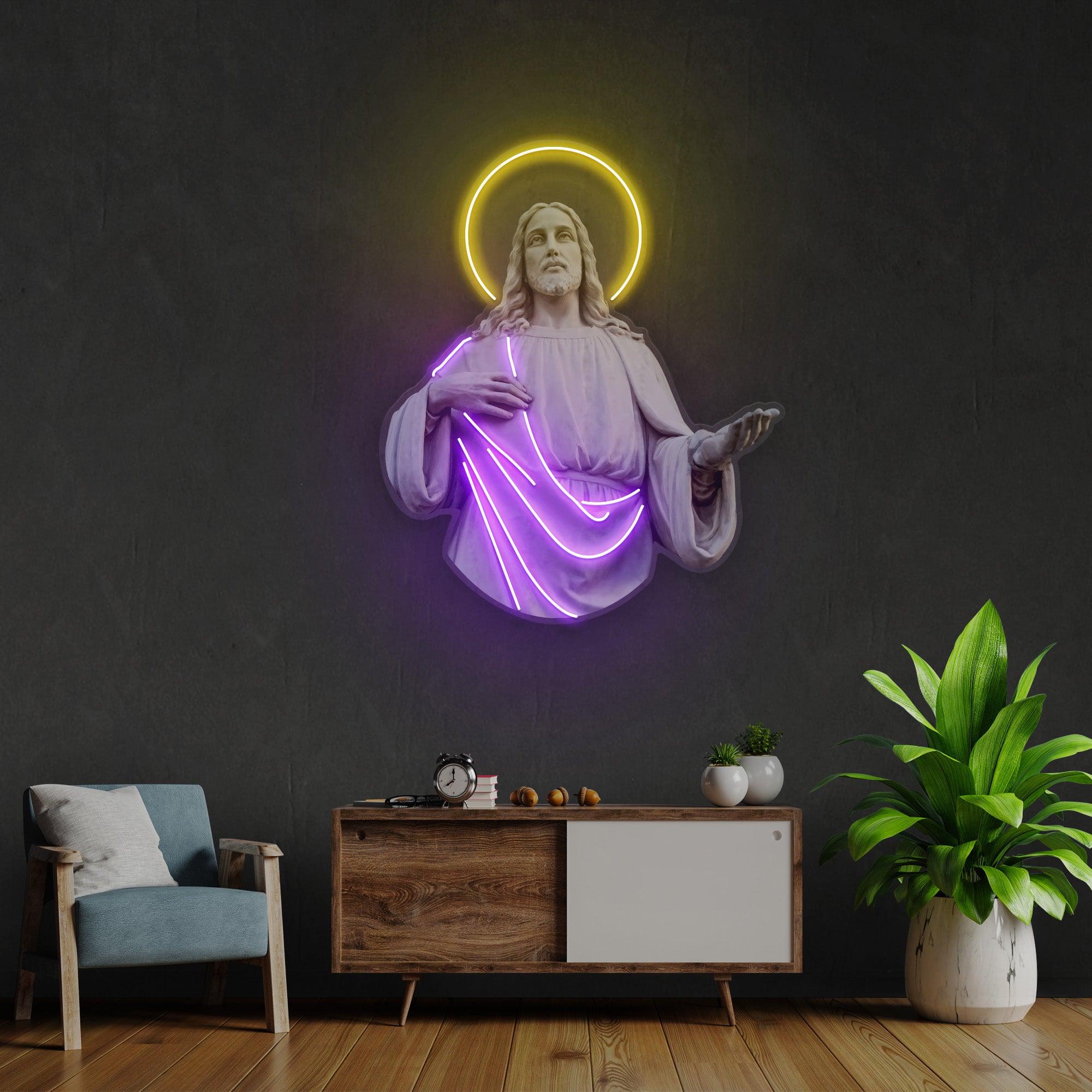 Jesus Chris Led Neon Acrylic Artwork Zanvis Neon