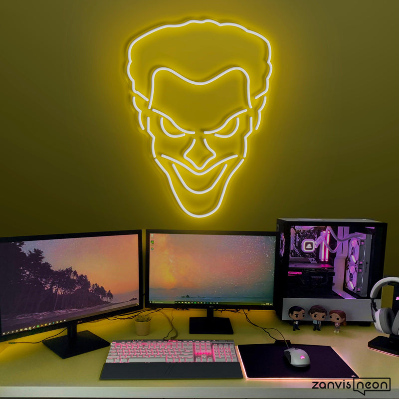 Joker Neon Sign - Custom Neon Signs | LED Neon Signs | Zanvis Neon®