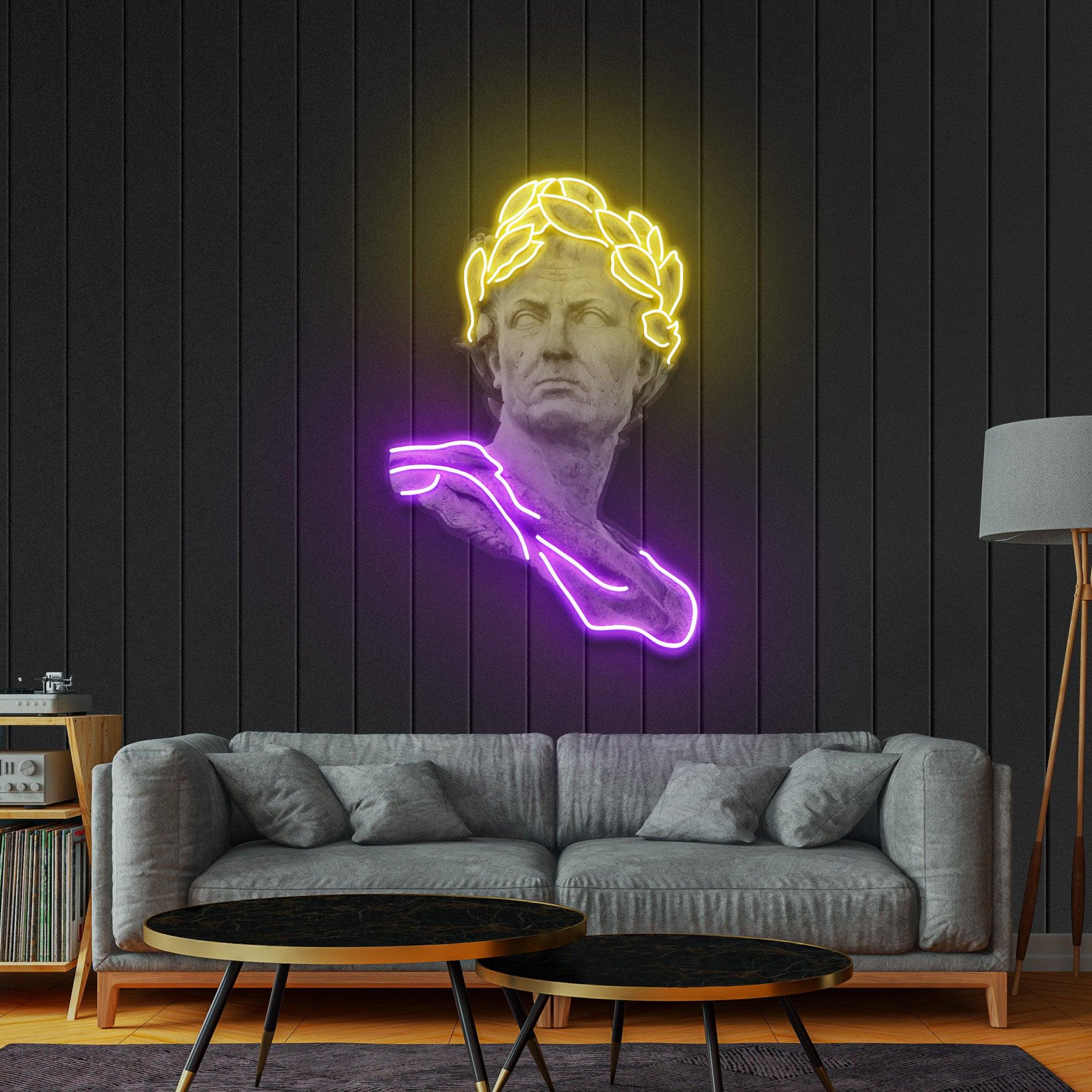 Julius Caesar Led Neon Acrylic Artwork Zanvis Neon