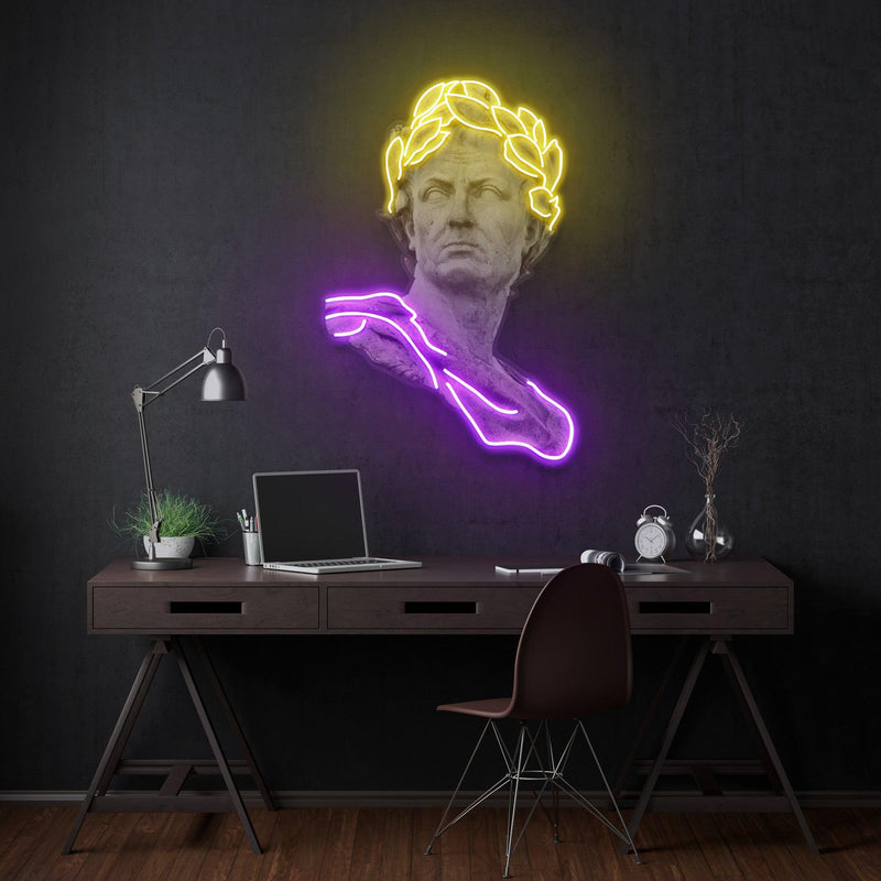 Julius Caesar Led Neon Acrylic Artwork Zanvis Neon