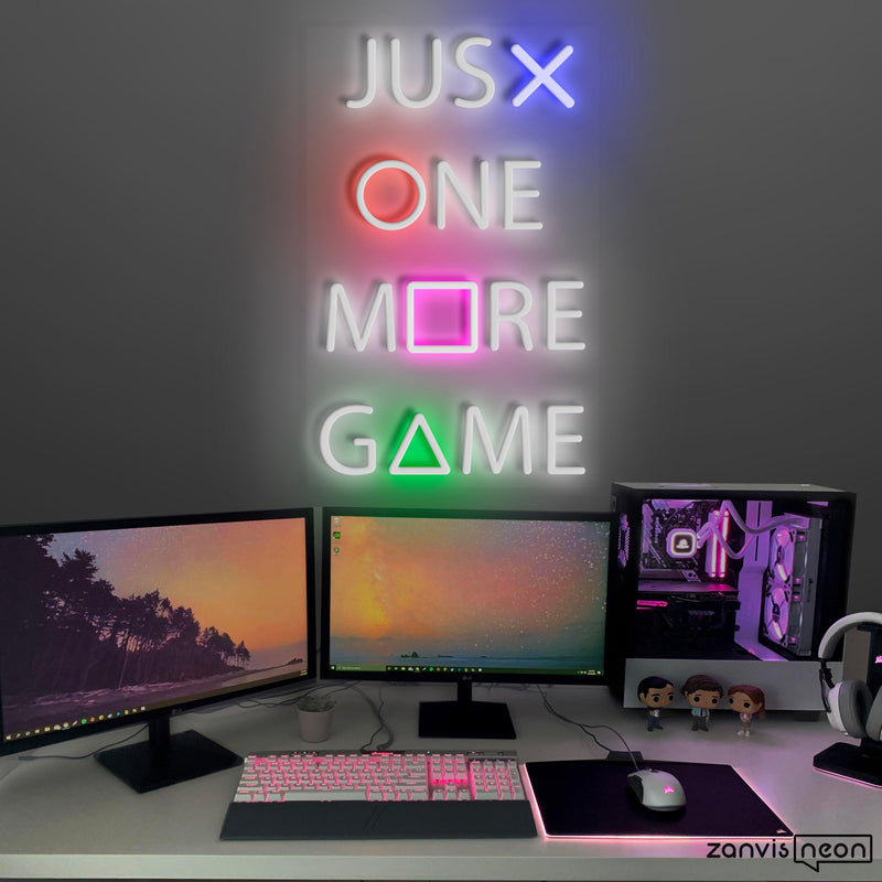 Just One More Game Neon Sign - Custom Neon Signs | LED Neon Signs | Zanvis Neon®