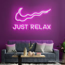 Just Relax Neon Sign - Custom Neon Signs | LED Neon Signs | Zanvis Neon®