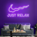 Just Relax Neon Sign - Custom Neon Signs | LED Neon Signs | Zanvis Neon®