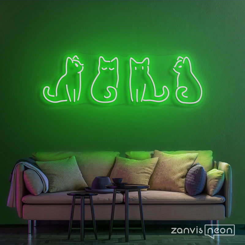 Kitty Neon Sign - Custom Neon Signs | LED Neon Signs | Zanvis Neon®