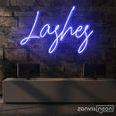 Lashes Neon Sign - Custom Neon Signs | LED Neon Signs | Zanvis Neon®