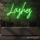 Lashes Neon Sign - Custom Neon Signs | LED Neon Signs | Zanvis Neon®