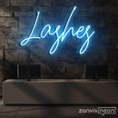 Lashes Neon Sign - Custom Neon Signs | LED Neon Signs | Zanvis Neon®