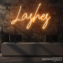 Lashes Neon Sign - Custom Neon Signs | LED Neon Signs | Zanvis Neon®
