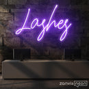 Lashes Neon Sign - Custom Neon Signs | LED Neon Signs | Zanvis Neon®