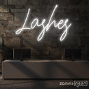 Lashes Neon Sign - Custom Neon Signs | LED Neon Signs | Zanvis Neon®