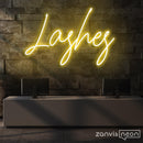 Lashes Neon Sign - Custom Neon Signs | LED Neon Signs | Zanvis Neon®