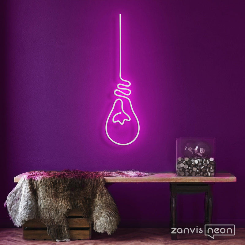 Lightbulb Neon Sign - Custom Neon Signs | LED Neon Signs | Zanvis Neon®