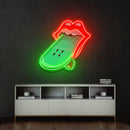 Lips Skateboard Led Neon Acrylic Artwork - Custom Neon Signs | LED Neon Signs | Zanvis Neon®
