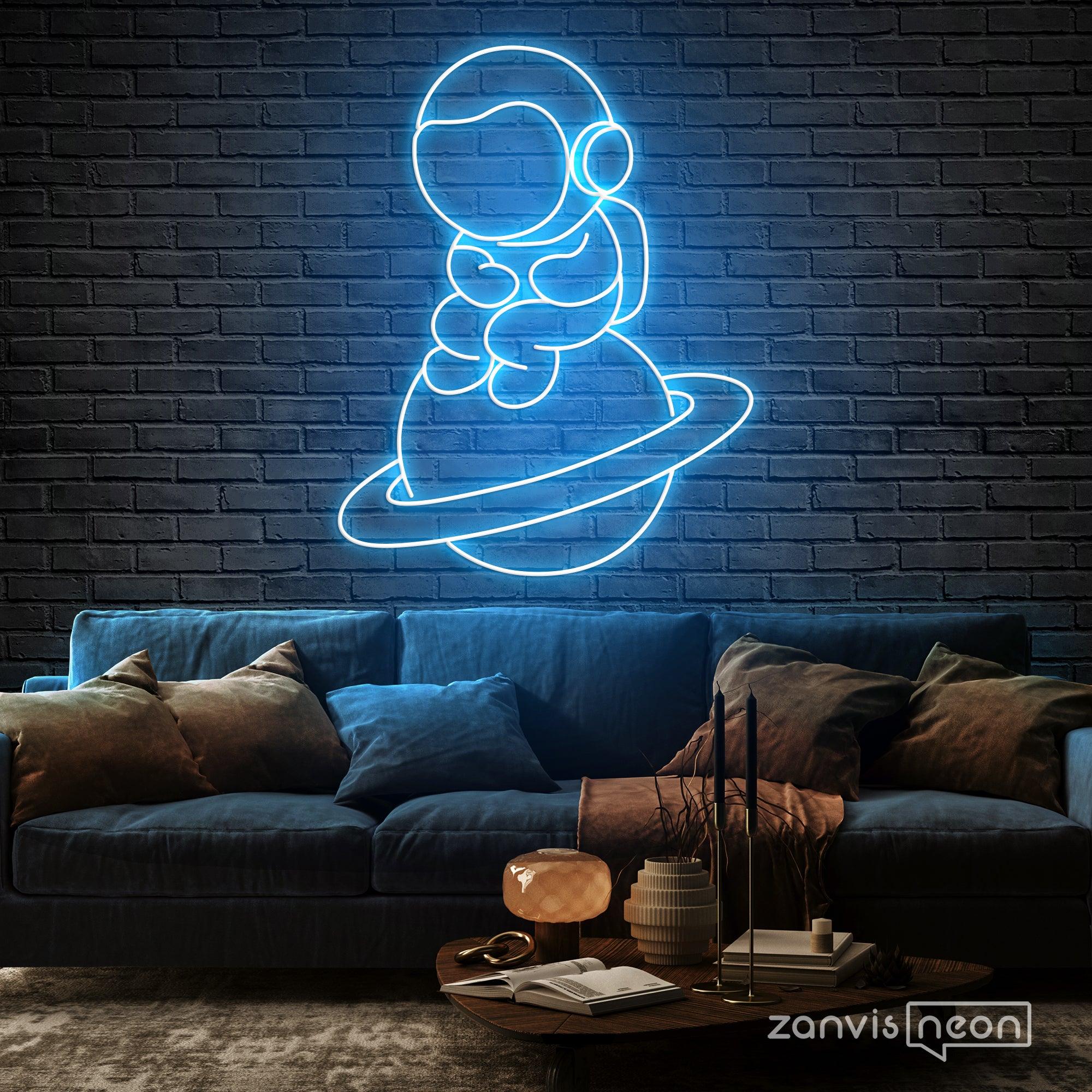 Lonely Astronaut Neon Sign - Custom Neon Signs | LED Neon Signs | Zanvis Neon®