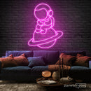 Lonely Astronaut Neon Sign - Custom Neon Signs | LED Neon Signs | Zanvis Neon®