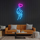Love Hands Led Neon Acrylic Artwork - Custom Neon Signs | LED Neon Signs | Zanvis Neon®