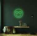 Love Eyes Neon Sign - Custom Neon Signs | LED Neon Signs | Zanvis Neon®