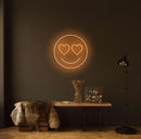 Love Eyes Neon Sign - Custom Neon Signs | LED Neon Signs | Zanvis Neon®